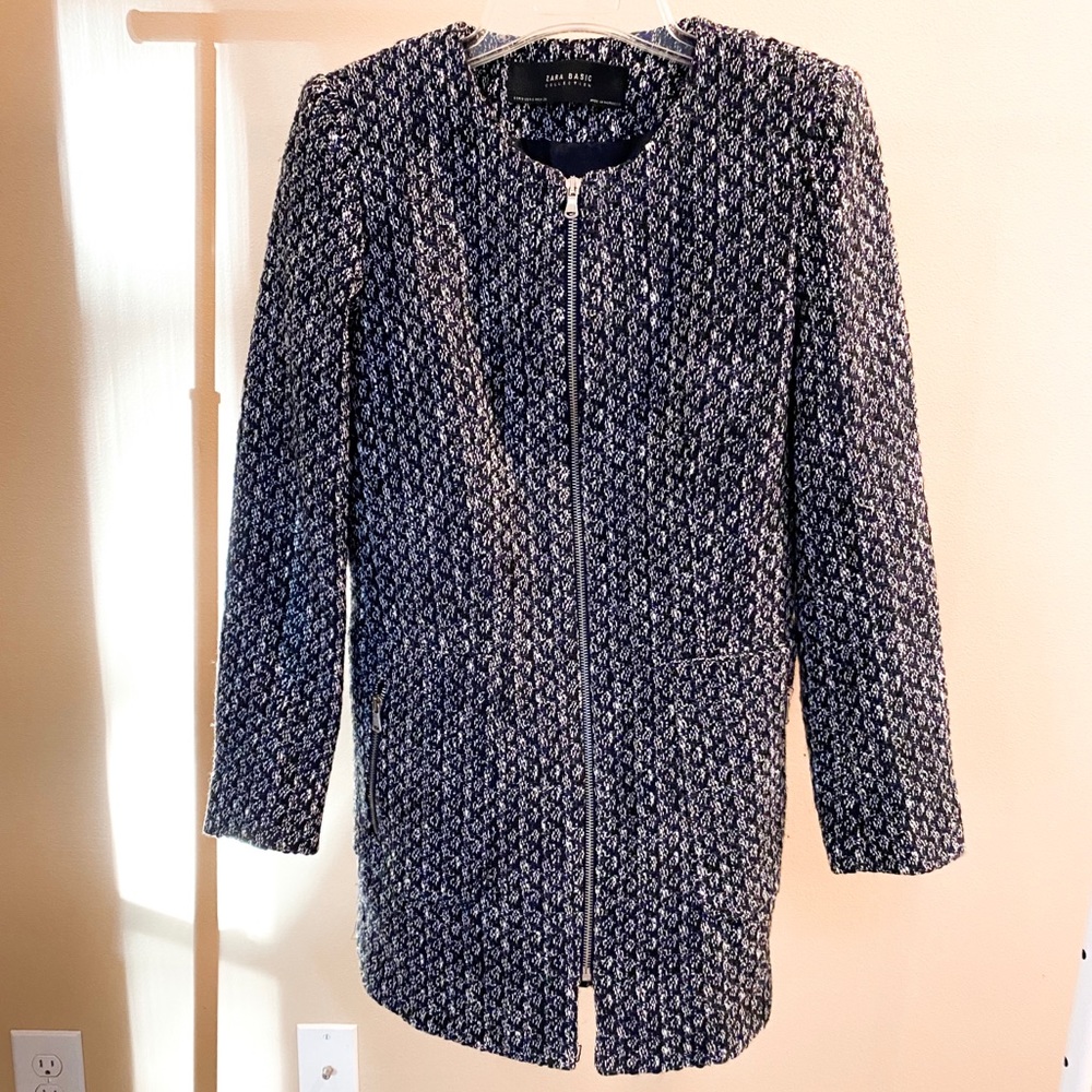 Zara Textured Weave Frock Coat - image 3
